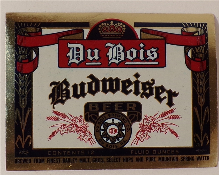 DuBois Budweiser Label, DuBois, PA