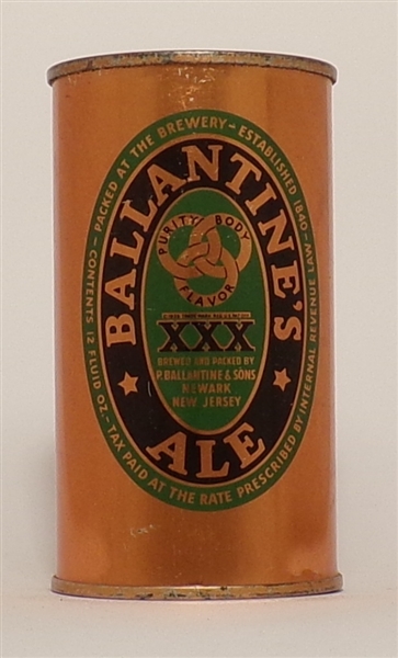 Ballantine Ale Flat Top 1840-1940, Newark, NJ