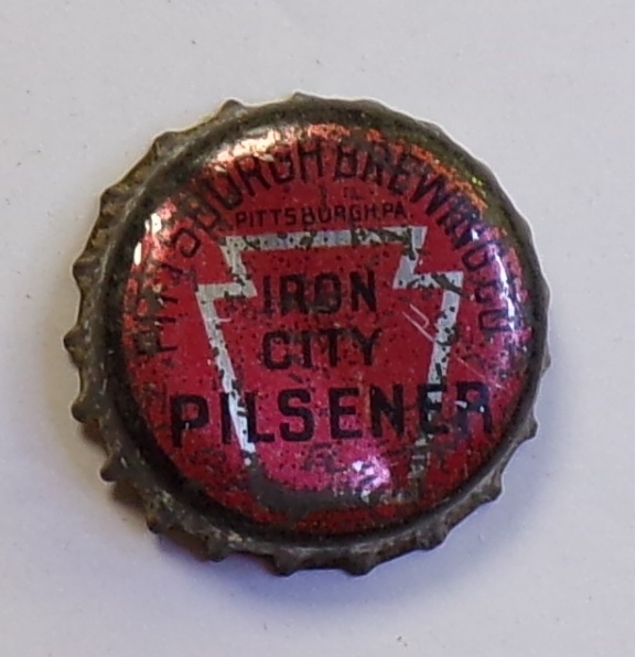 Iron City Pilsener Keystone Cork-Backed Crown, Pittsburgh, PA