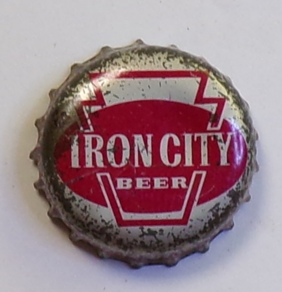 Iron City Beer Cork-Backed Crown, Pittsburgh, PA