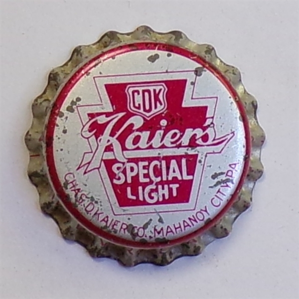 Kaiers Cork-Backed Crown #3, Mahanoy City, PA