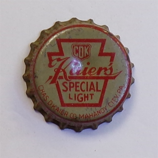 Kaiers Cork-Backed Crown #11, Mahanoy City, PA