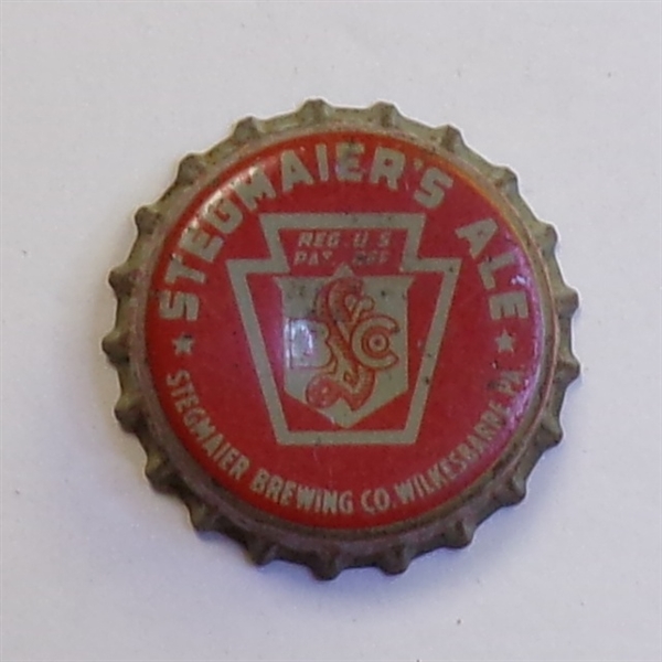Stegmaier's Ale Cork-Backed Crown, Wilkes-Barre, PA