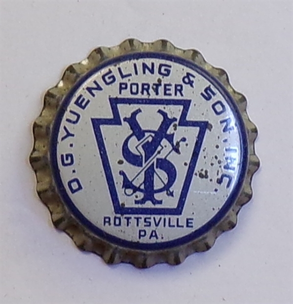 DG Yuengling Porter Cork-Backed Crown, Pottsville, PA
