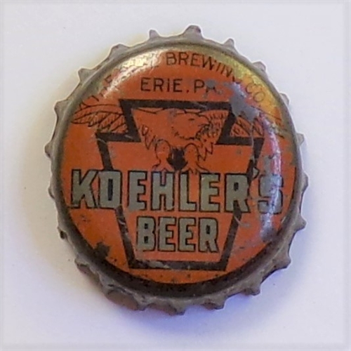 Koehlers Keystone Cork-Backed Crown #1, Erie, PA