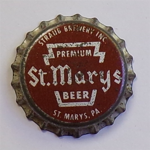 St. Marys Keystone Cork-Backed Crown #1, St. Marys, PA