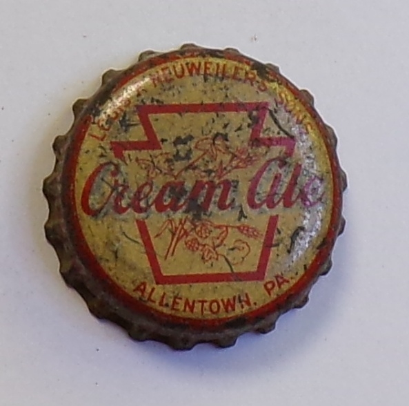 Neuweiler Cream Ale Cork-Backed Crown, Allentown, PA