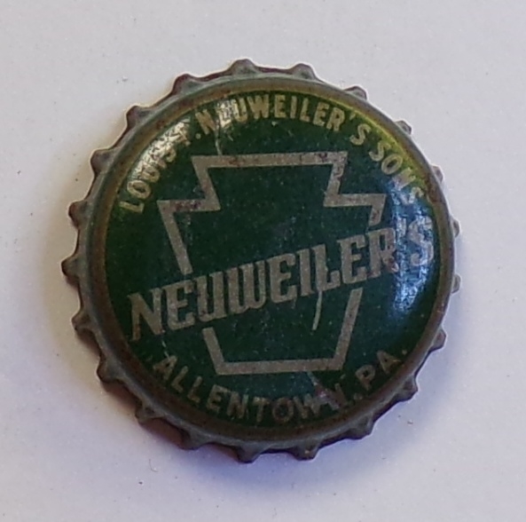 Neuweiler's Keystone Cork-Backed Crown, Allentown, PA
