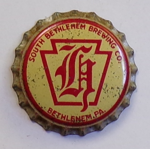 South Bethlehem Brewing Co, Cork-Backed Crown, Bethlehem, PA