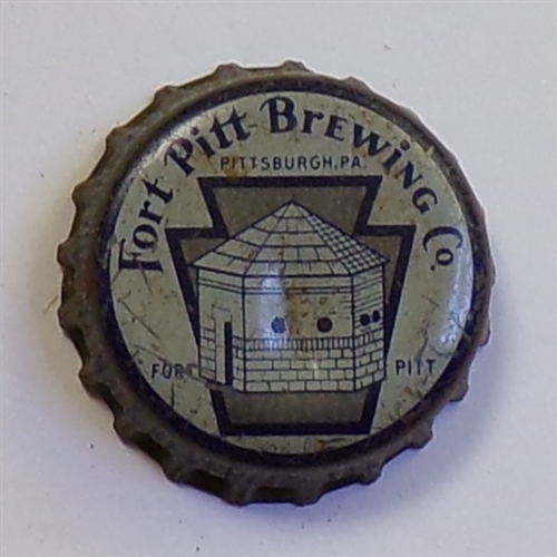 Fort Pitt Brewing Co. Keystone Cork-Backed Crown, #2, Pittsburgh, PA