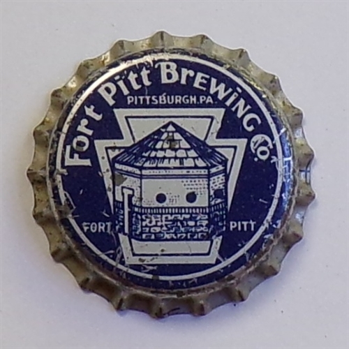 Fort Pitt Brewing Co. Keystone Cork-Backed Crown, #3, Pittsburgh, PA