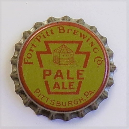 Fort Pitt Brewing Co. Keystone Cork-Backed Crown, #5, Pittsburgh, PA