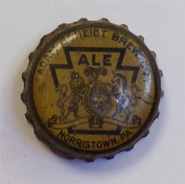 Adam Scheidt Ale Cork-Backed Crown, Norristown, PA