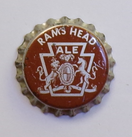 Rams Head Ale Cork-Backed Crown, Norristown, PA