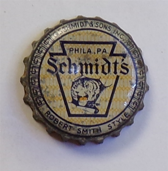 Schmidt's Robert Smith Style Tiger Head Cork-Backed Crown, Philadelphia, PA
