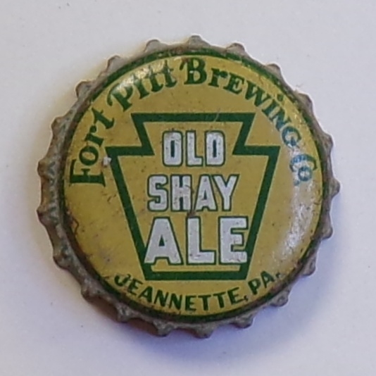 Old Shay Ale. Keystone Cork-Backed Crown, #13, Jeannette, PA