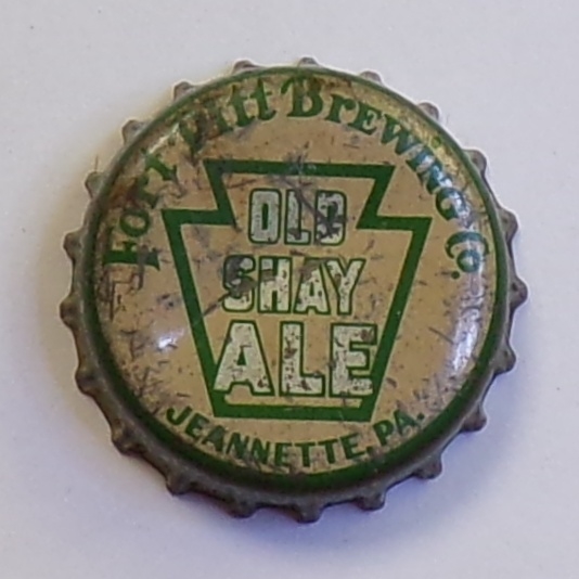 Old Shay Ale. Keystone Cork-Backed Crown, #14, Pittsburgh, PA