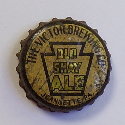 Victor Br. Co. Old Shay Ale Keystone, Cork-Backed Crown, Jeannette, PA