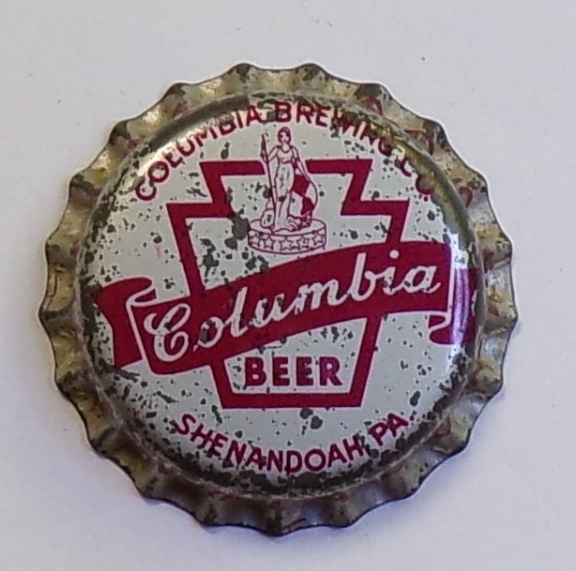 Columbia Cork-Backed Crown #3, Shenandoah, PA