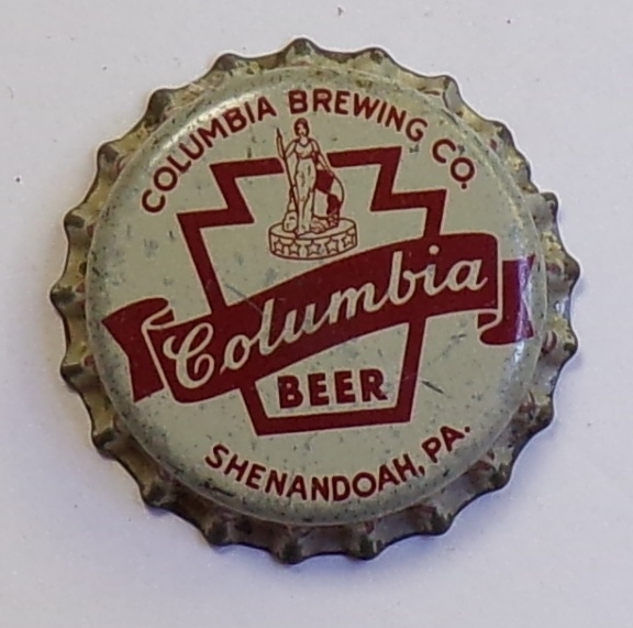 Columbia Cork-Backed Crown #4, Shenandoah, PA