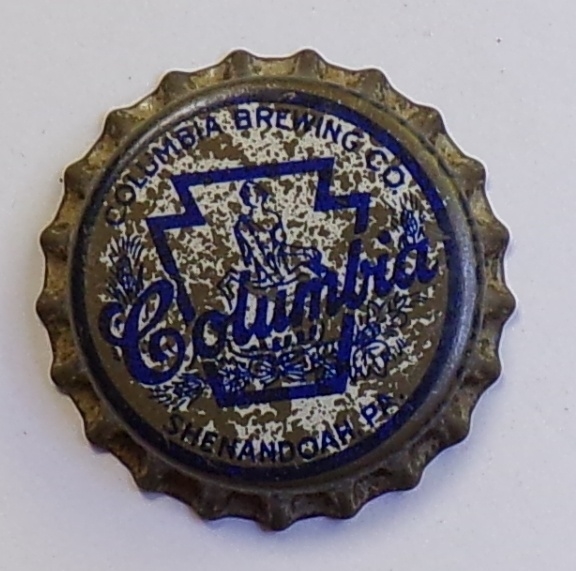 Columbia Cork-Backed Crown #5, Shenandoah, PA