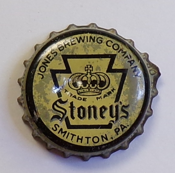 Stoney's Beer Cork-Backed Crown #2, Jones, Smithton, PA