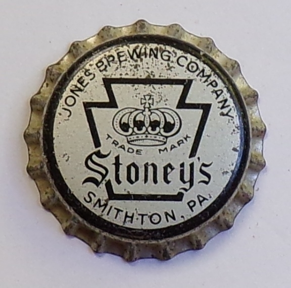 Stoney's Beer Cork-Backed Crown #3, Jones, Smithton, PA
