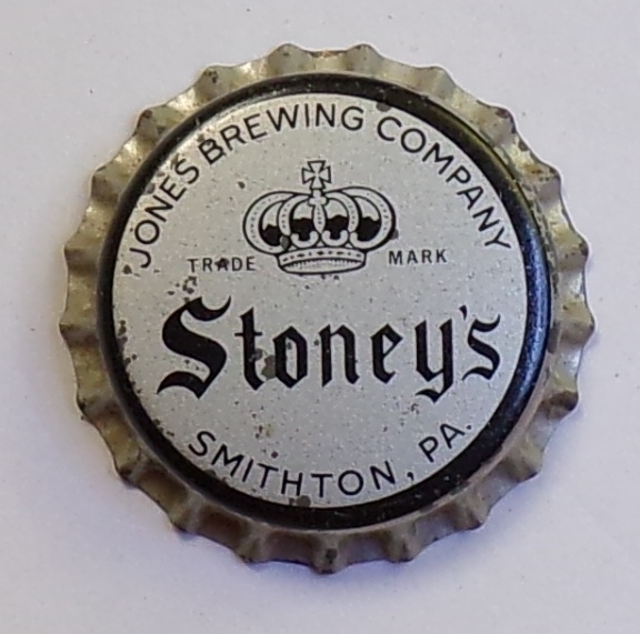 Stoney's Beer Cork-Backed Crown #4, Jones, Smithton, PA