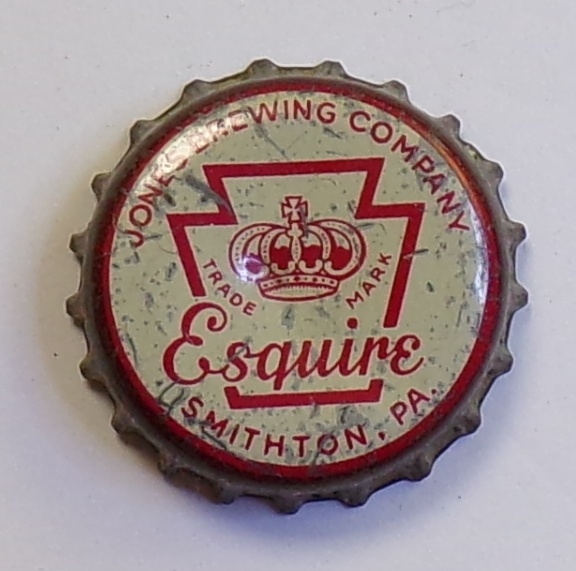 Esquire Beer Cork-Backed Crown #1, Jones, Smithton, PA
