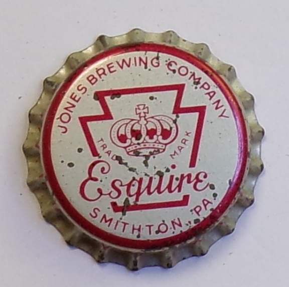 Esquire Beer Cork-Backed Crown #2, Jones, Smithton, PA