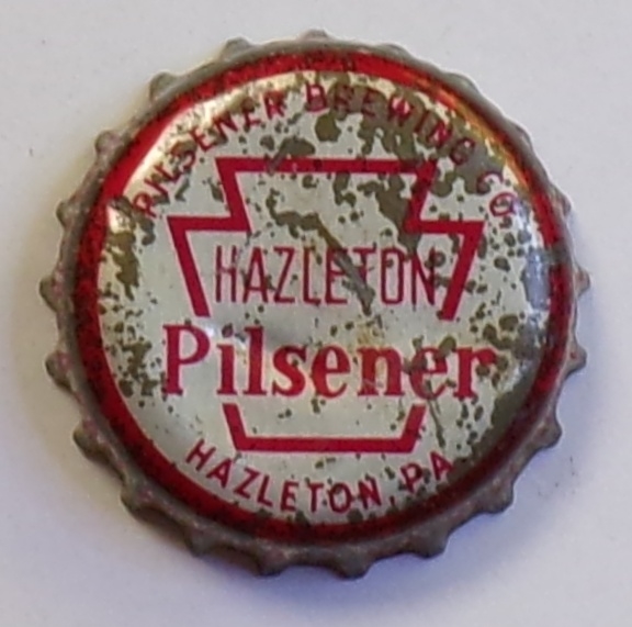 Hazelton Pilsener Keystone Cork-Backed Crown, Hazelton, PA