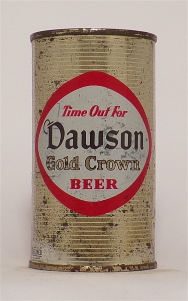 Dawson Gold Crown Beer flat top, New Bedford, MA