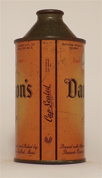 Dawson's Ale cone top, New Bedford, MA