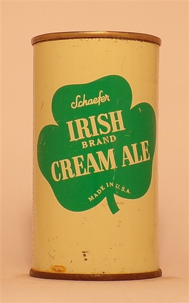 Schaefer Irish Brand Cream Ale flat top, Albany, NY