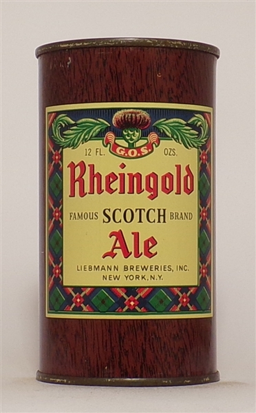 Rheingold Scotch Ale flat top, New York, NY