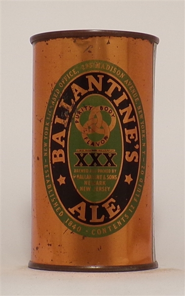 Ballantine's Ale flat top, Newark, NJ