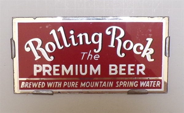 Rolling Rock Reverse on Glass Sign, Latrobe, PA