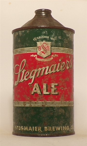 Stegmaier's Ale Quart Cone Top, USBC 219-11