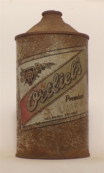 Ortlieb's Premium Lager Beer Quart Cone Top, USBC 216-15