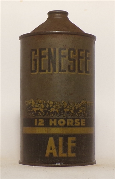 Genesee 12 Horse Ale Quart Cone Top