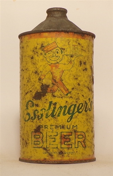 Esslinger's Beer Quart Cone Top #1