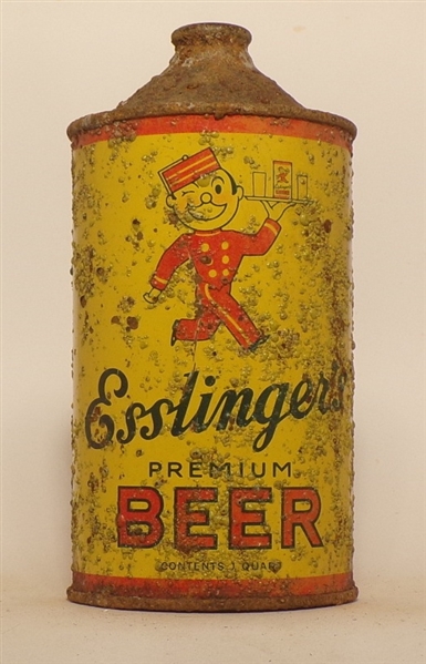 Esslinger's Beer Quart Cone Top #2