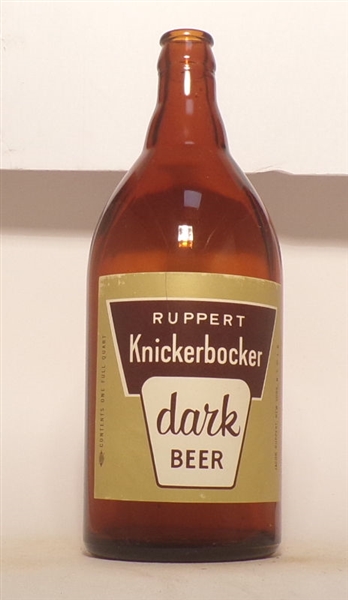 Ruppert Knickerbocker Dark Quart Bottle