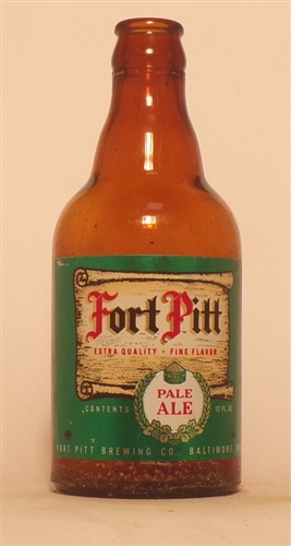 Fort Pitt Ale Steinie Bottle