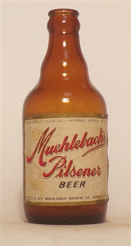 Muehlebachs Pilsener Steinie Bottle