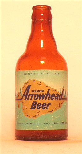 Arrowhead Beer Steinie Bottle