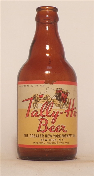 Tally-Ho Beer Steinie Bottle