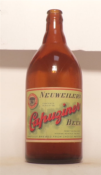 Neuweiler's Capuziner Quart Bottle
