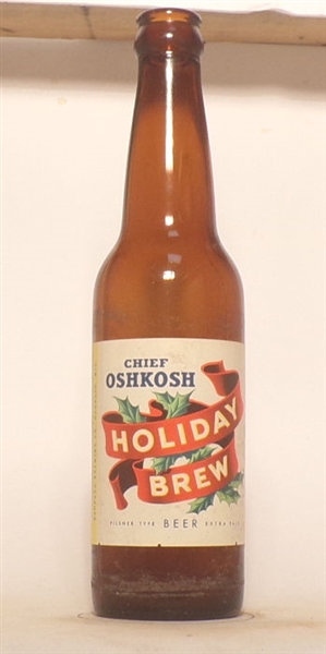 Chief Oshkosh 12 Ounce Bottle #5 Holiday Brew