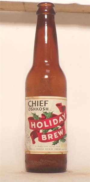 Chief Oshkosh 12 Ounce Bottle #6 Holiday Brew